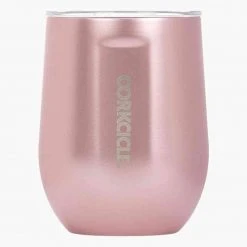Other Glassware Corkcicle Stemless Wine Cup In Rose Metallic