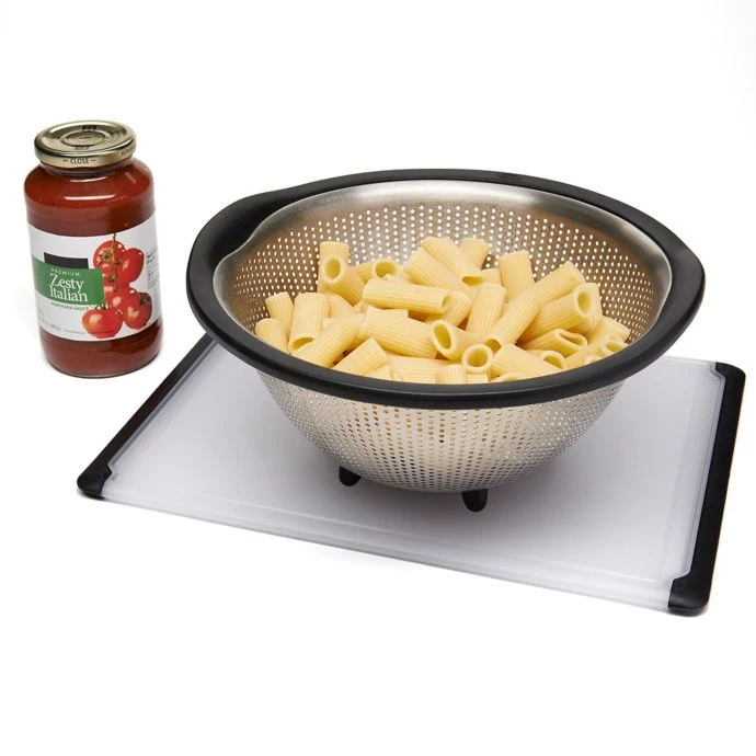 OXO Good Grips 5-Quart Stainless Steel Colander Cook With OXO 1 OXO Good Grips 5-Quart Stainless Steel Colander Cook With OXO