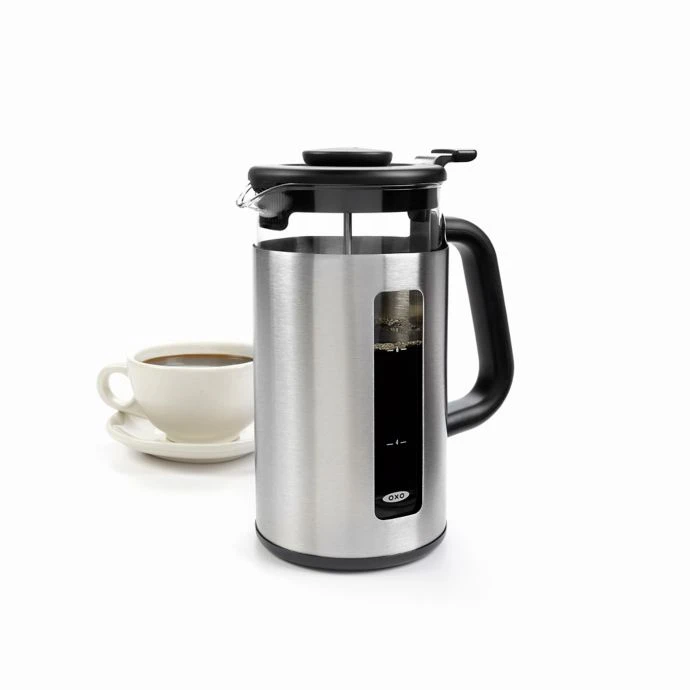 OXO Good Grips 8-Cup French Press With Groundslifter Cook With OXO 4 OXO Good Grips 8-Cup French Press With Groundslifter Cook With OXO