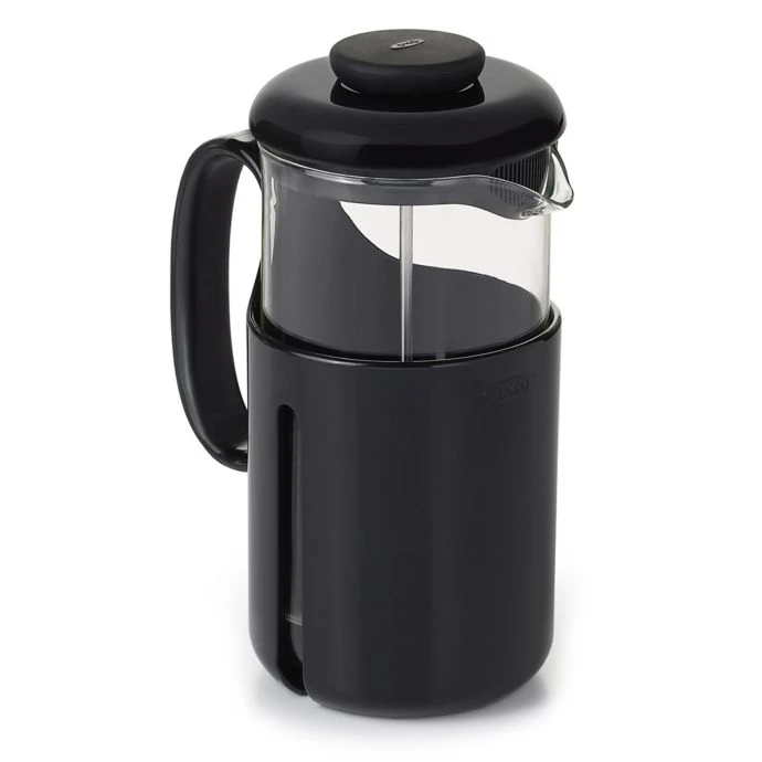 OXO Good Grips Venture 8-Cup French Press Coffee Maker In Black/Clear OXO Coffee & Beverage 1 OXO Good Grips Venture 8-Cup French Press Coffee Maker In Black/Clear OXO Coffee & Beverage