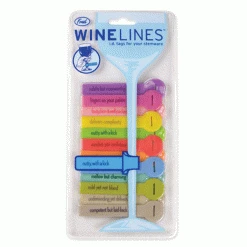 True Fabrications Wine Lines Rubber Charms
