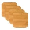 Wine Glass Accessories True Fabrications Bamboo Coasters Set