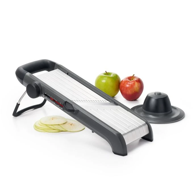 OXO Good Grips Chef's Mandoline 2.0 Slicer In Silver/Black Cook With OXO 1 OXO Good Grips Chef's Mandoline 2.0 Slicer In Silver/Black Cook With OXO