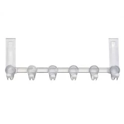 OXO Over-the-Door 6 Hook Rack Organize With OXO