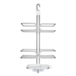 OXO Good Grips 3-Tier Shower Caddy In Aluminum