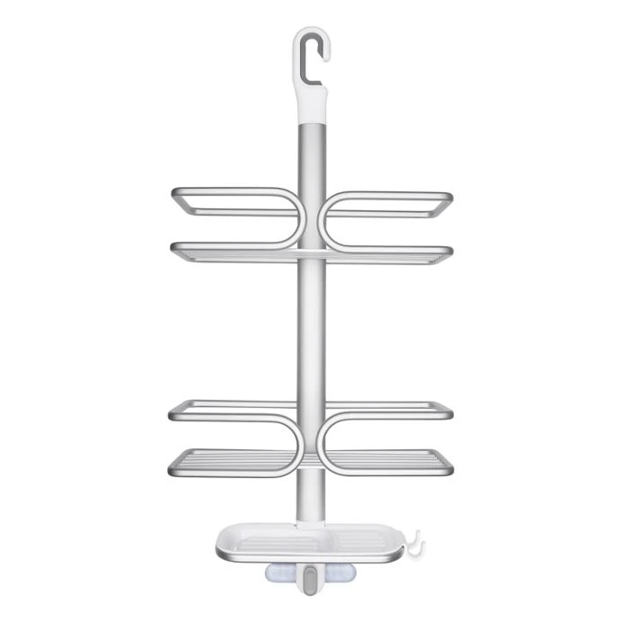 OXO Good Grips 3-Tier Shower Caddy In Aluminum 2 OXO Good Grips 3-Tier Shower Caddy In Aluminum