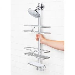 OXO Good Grips 3-Tier Shower Caddy In Aluminum 7 OXO Good Grips 3-Tier Shower Caddy In Aluminum