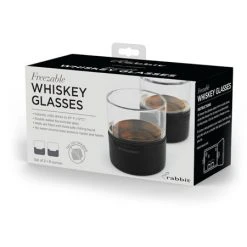 Metrokane Glassware Metrokane Rabbit Freezable Whiskey Glasses (Set Of 2)