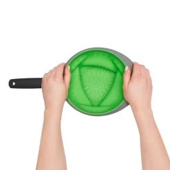 OXO 2 Qt. Collapsible Colander In Green 6 OXO 2 Qt. Collapsible Colander In Green