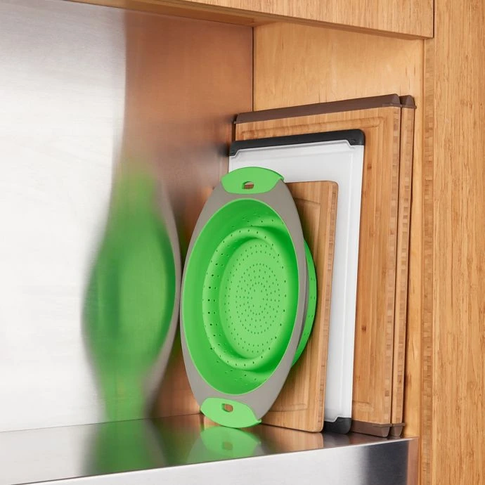OXO 3.5 Qt. Collapsible Colander In Green Cook With OXO 2 OXO 3.5 Qt. Collapsible Colander In Green Cook With OXO