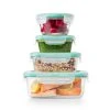 OXO Good Grips Smart Seal 12-Piece Container Set In Clear/Blue Organize With OXO