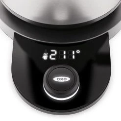 OXO Brew Adjustable Temperature Electric Gooseneck Stainless Steel Kettle 6 OXO Brew Adjustable Temperature Electric Gooseneck Stainless Steel Kettle
