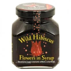 True Fabrications Wild Hibiscus Flowers In Syrup 11 Flower Jar 8.8 Oz Other