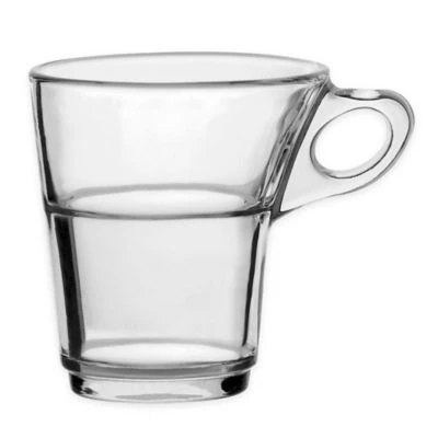 Duralex Caprice 3 Oz. Tempered Glass Espresso Mugs (Set Of 6) 2 Duralex Caprice 3 Oz. Tempered Glass Espresso Mugs (Set Of 6)