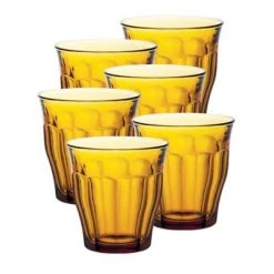 Duralex Picardie Yellow 8.8 Oz. Tumblers (Set Of 6)