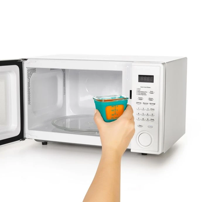 OXO Tot Baby & Toddler OXO Tot 4 Oz. Glass Baby Food Storage Blocks With Silicone Sleeves In Teal (Set Of 4) 4 OXO Tot Baby & Toddler OXO Tot 4 Oz. Glass Baby Food Storage Blocks With Silicone Sleeves In Teal (Set Of 4)