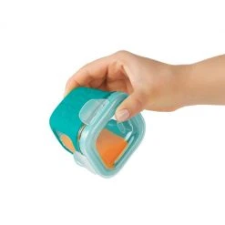 OXO Tot Baby & Toddler OXO Tot 4 Oz. Glass Baby Food Storage Blocks With Silicone Sleeves In Teal (Set Of 4) 16 OXO Tot Baby & Toddler OXO Tot 4 Oz. Glass Baby Food Storage Blocks With Silicone Sleeves In Teal (Set Of 4)