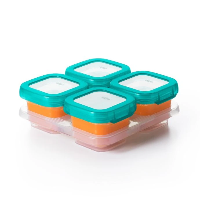 OXO Tot Baby & Toddler OXO Tot 4-Pack 4 Oz. Baby Blocks Freezer Containers In Teal 1 OXO Tot Baby & Toddler OXO Tot 4-Pack 4 Oz. Baby Blocks Freezer Containers In Teal