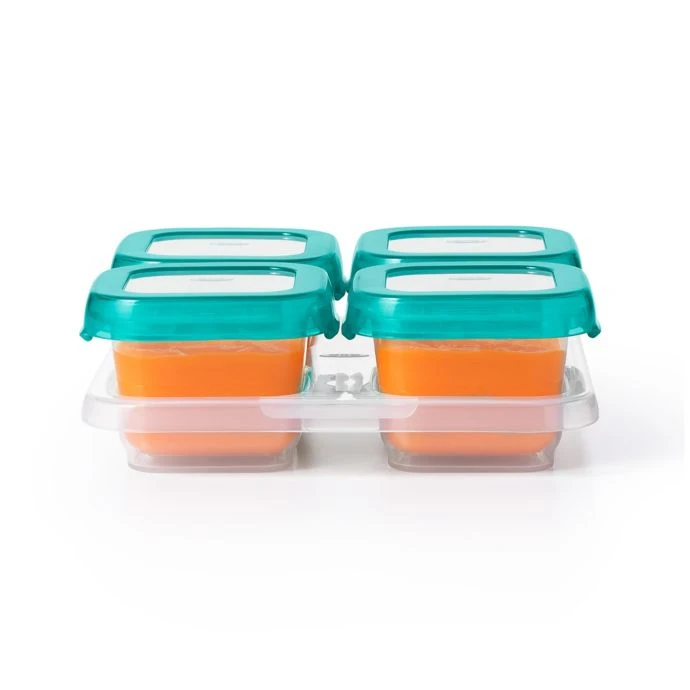 OXO Tot Baby & Toddler OXO Tot 4-Pack 4 Oz. Baby Blocks Freezer Containers In Teal 8 OXO Tot Baby & Toddler OXO Tot 4-Pack 4 Oz. Baby Blocks Freezer Containers In Teal