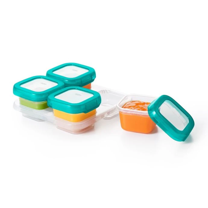 OXO Tot Baby & Toddler OXO Tot 4-Pack 4 Oz. Baby Blocks Freezer Containers In Teal 7 OXO Tot Baby & Toddler OXO Tot 4-Pack 4 Oz. Baby Blocks Freezer Containers In Teal
