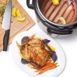 OXO Silicone Pressure Cooker Roasting Rack In Red Cook With OXO 9 OXO Silicone Pressure Cooker Roasting Rack In Red Cook With OXO