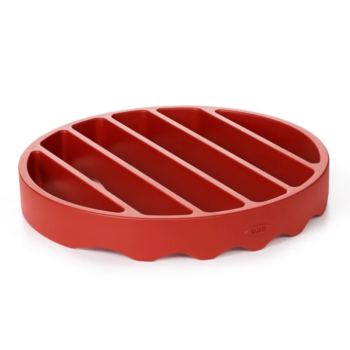 OXO Silicone Pressure Cooker Roasting Rack In Red Cook With OXO 4 OXO Silicone Pressure Cooker Roasting Rack In Red Cook With OXO