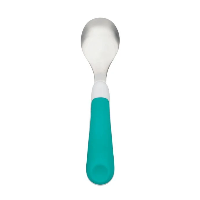 OXO Tot Fork And Spoon Set In Teal 8 OXO Tot Fork And Spoon Set In Teal