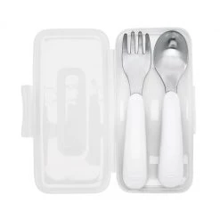 OXO Tot On The Go Fork And Spoon Set With Travel Case In Navy 9 OXO Tot On The Go Fork And Spoon Set With Travel Case In Navy