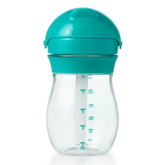 OXO Tot 9 Oz. Transitions Straw Cup In Teal 4 OXO Tot 9 Oz. Transitions Straw Cup In Teal