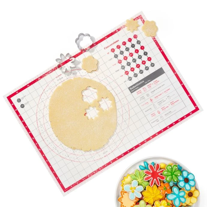 OXO Good Grips Pastry Mat In White/Red 1 OXO Good Grips Pastry Mat In White/Red