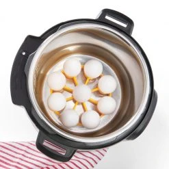 OXO Silicone Pressure Cooker Egg Rack In Yellow