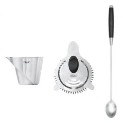 Cook With OXO OXO Good Grips 3-Piece Stainless Steel Strain And Stir Cocktail Set In Silver