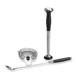 OXO Good Grips 3-Piece Stainless Cocktail Essentials Set In Silver Cook With OXO