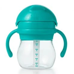 OXO Tot Transitions 6oz. Straw Cup With Handles In Teal
