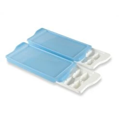 OXO Good Grips Ice Cube Trays With Lids In White/Blue (Set Of 2) OXO Coffee & Beverage
