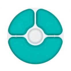 OXO Tot Divided Plate With Removable Ring In Teal OXO Tot Baby & Toddler