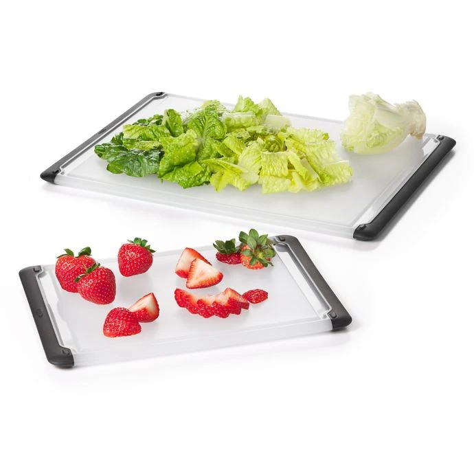 OXO Good Grips 2-Piece Prep And Utility Cutting Board Set Cook With OXO 4 OXO Good Grips 2-Piece Prep And Utility Cutting Board Set Cook With OXO