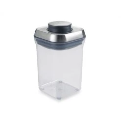 OXO SteeL 0.9-Quart POP Square Food Storage Container Organize With OXO