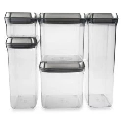 Organize With OXO OXO SteeL POP 5-Piece Stainless Steel Food Storage Container Set 7 Organize With OXO OXO SteeL POP 5-Piece Stainless Steel Food Storage Container Set