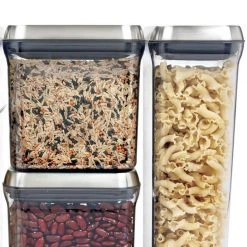Organize With OXO OXO SteeL POP 5-Piece Stainless Steel Food Storage Container Set 6 Organize With OXO OXO SteeL POP 5-Piece Stainless Steel Food Storage Container Set
