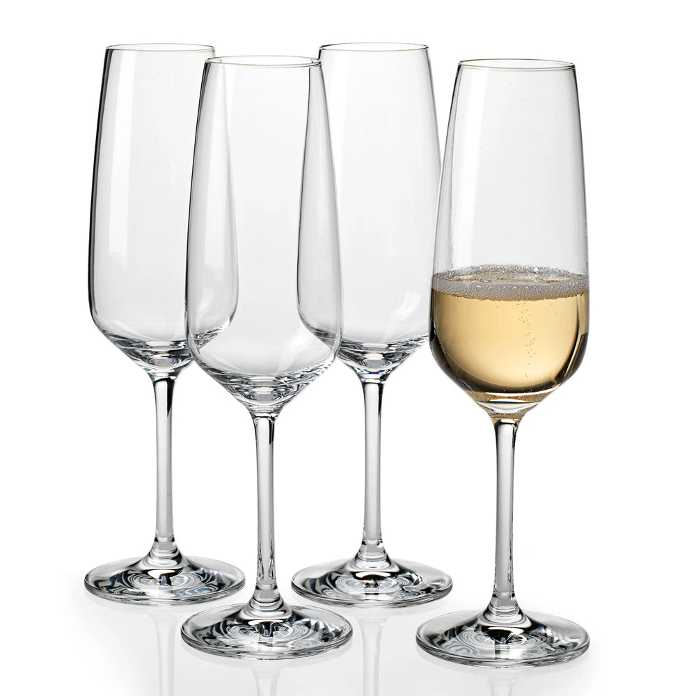 Villeroy & Boch Voice Basic Champagne Flutes, Set Of 4, 12 Oz 1 Villeroy & Boch Voice Basic Champagne Flutes, Set Of 4, 12 Oz