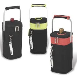 Wine Carry Bags Picnic At Ascot Single Bottle Tote - Black
