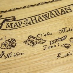 Hawaiian Collection Totally Bamboo Vintage Hawaiian Islands Map Engraved Bamboo Serving And Cutting Board 8 Hawaiian Collection Totally Bamboo Vintage Hawaiian Islands Map Engraved Bamboo Serving And Cutting Board
