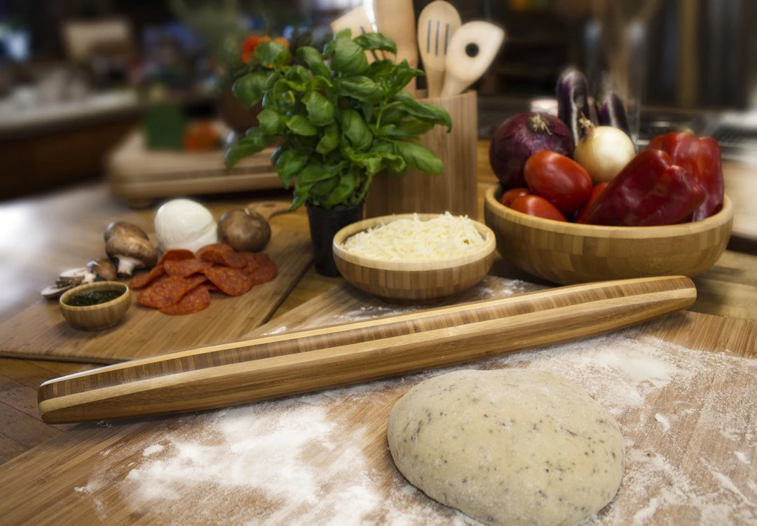 Totally Bamboo Tapered Rolling Pin Tools & Utensils 2 Totally Bamboo Tapered Rolling Pin Tools & Utensils