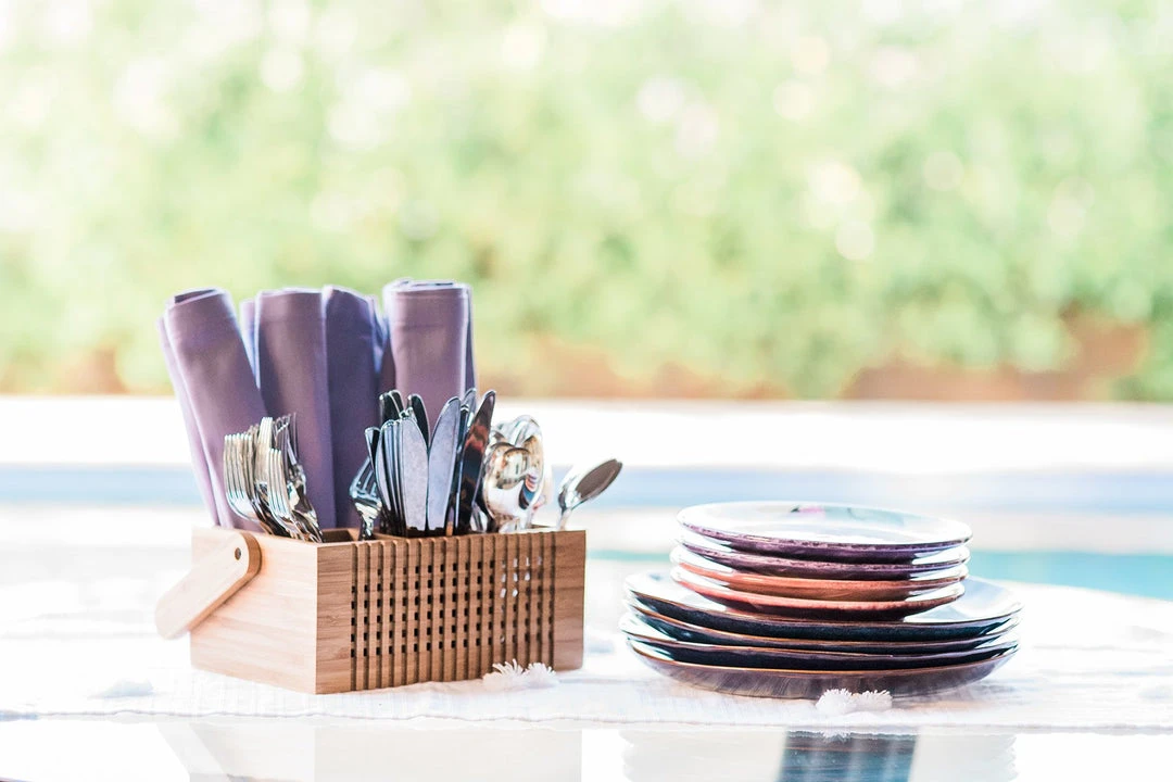 Storage & Organization Totally Bamboo Lattice Flatware Caddy 2 Storage & Organization Totally Bamboo Lattice Flatware Caddy