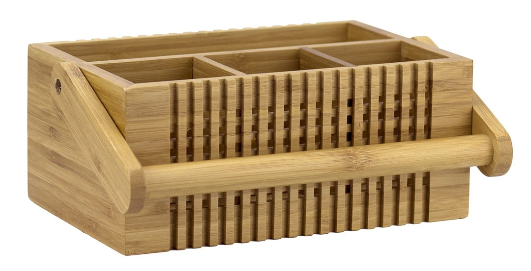 Storage & Organization Totally Bamboo Lattice Flatware Caddy 5 Storage & Organization Totally Bamboo Lattice Flatware Caddy