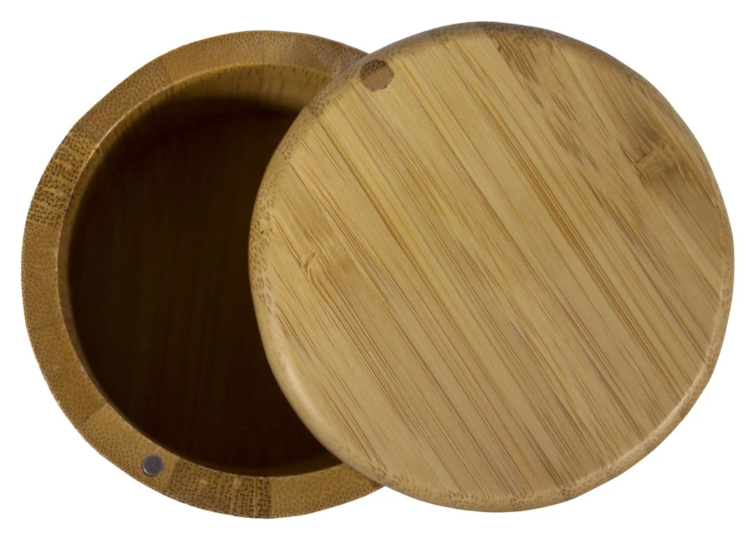 Totally Bamboo Round Salt Box Storage & Organization 2 Totally Bamboo Round Salt Box Storage & Organization