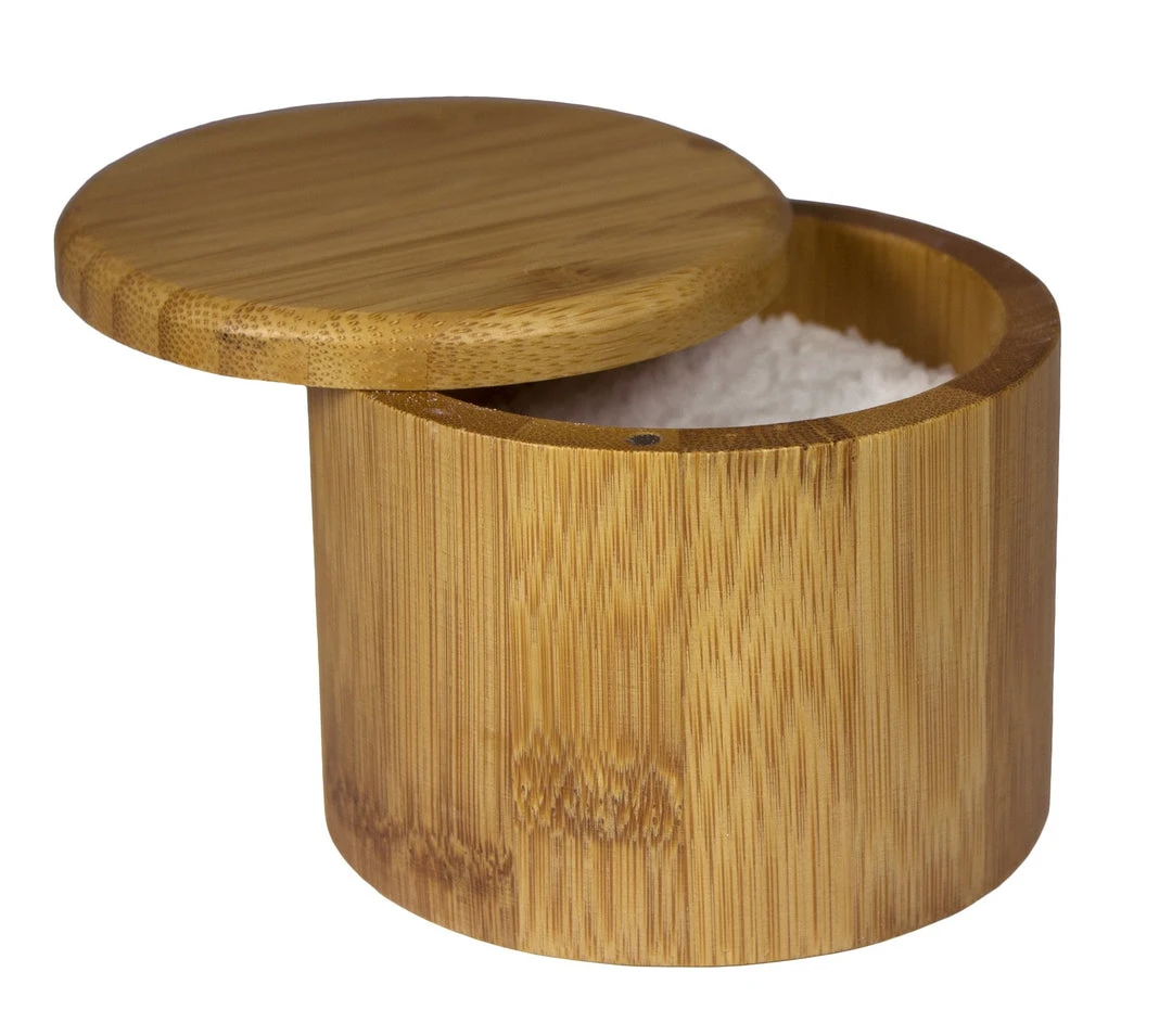 Totally Bamboo Round Salt Box Storage & Organization 1 Totally Bamboo Round Salt Box Storage & Organization
