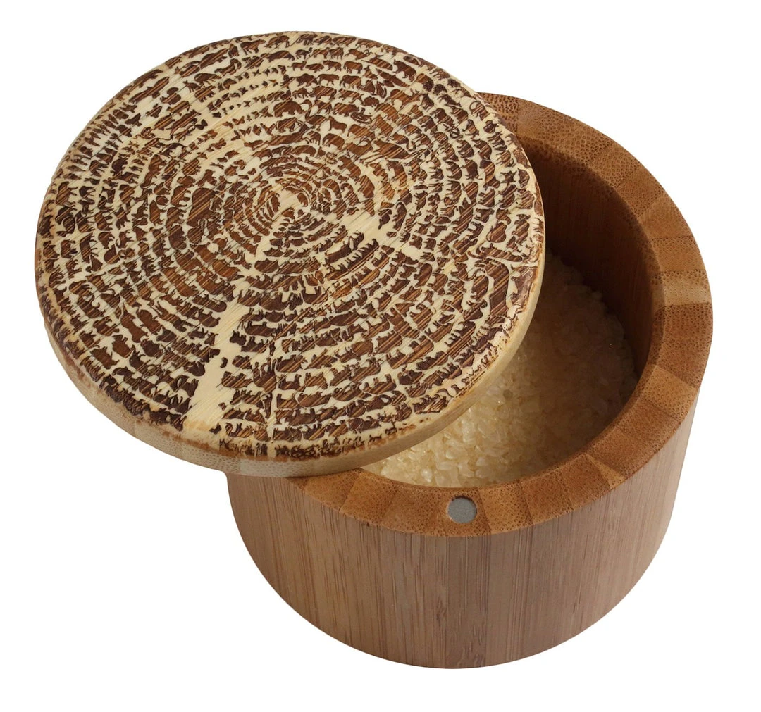 Totally Bamboo Salt Box - Tree Of Life 1 Totally Bamboo Salt Box - Tree Of Life