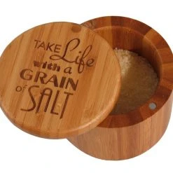 Storage & Organization Totally Bamboo Grain Of Salt Salt Box